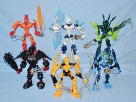 Lego Bionicle GLATORIAN LEGENDS (8984-8989) Bara Magna  Canisters & Instructions