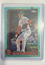 2025 Topps Chrome Update Series - Walker Buehler #USC55 Aqua Wave Refractor /199