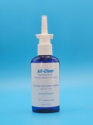 All-Clear Menthol Blast Colloidal Silver and Colloidal Copper Nasal Spray