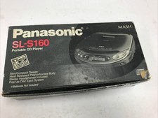Vintage Panasonic MASH XBS SL-S160 Portable CD Disc Player 1995 Marlboro WORKS