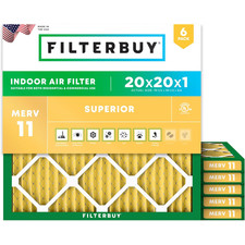 Air Filter MERV 11 Superior Pet  Allergy Defense 6-Pack , Electrostatic