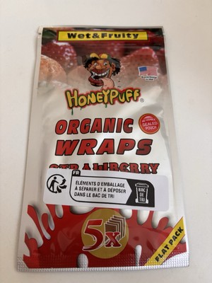 Honeypuff Organic Wraps Strawberry Blunt Papes