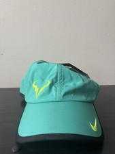 Nike Rafael Nadal Featherlight Hat Green And Yellow OSFM 2012 New With Tags