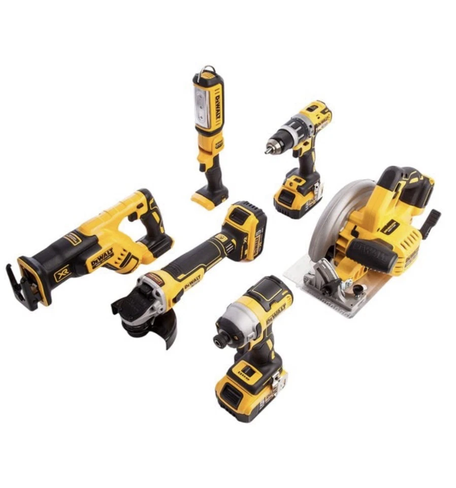 DeWalt DCK623P3 18v XR Brushless Compact Power Tool x6 Pc Kit inc 3x 5.0Ah - Image 2 of 4
