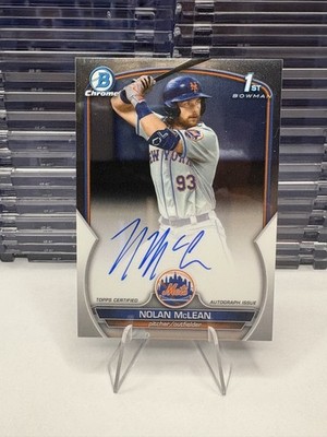 2023 Bowman Draft - Chrome Prospect Autographs Nolan McLean #CDA-NM (AU, RC)