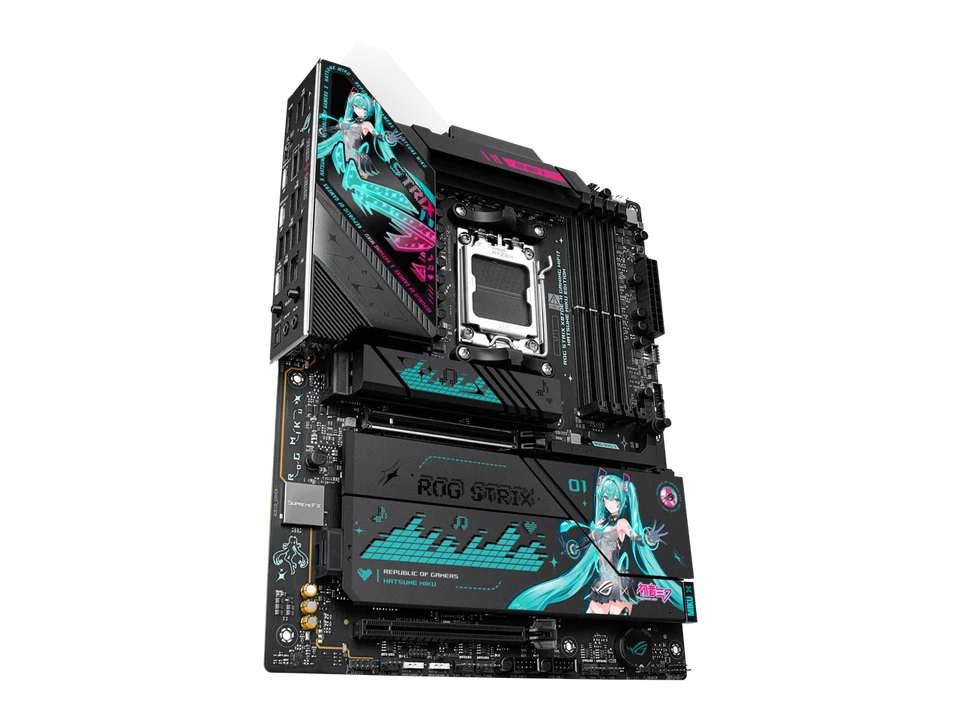 ASUS ROG STRIX X870E-H GAMING WIFI7 HATSUNE MIKU EDITION AMD X870E ATX motherboa - Image 4 of 4