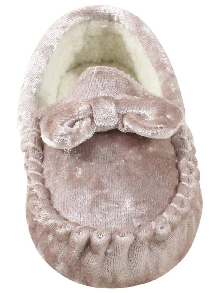 Zapatillas Zapatos Stride Rite Niña Rosa Terciopelo Mocasines Talla: 11/12 Foto 2 de 4