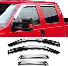 Chrome Side Window Visors Wind Vent Deflector for 02-08 Dodge Ram 1500,03-09 ...