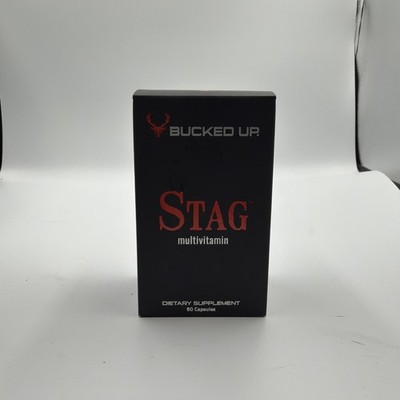 Bucked Up Stag Multivitamin 60 Capsules Men's Daily Vitamin EXP 10/2027 New