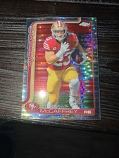 2025 Topps Chrome Pulsar Christian McCaffrey #263 SF 49ers Football Card