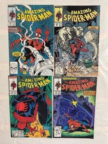 Amazing Spider-Man #302 303 304 305 Todd McFarlane Lot Marvel 1988.