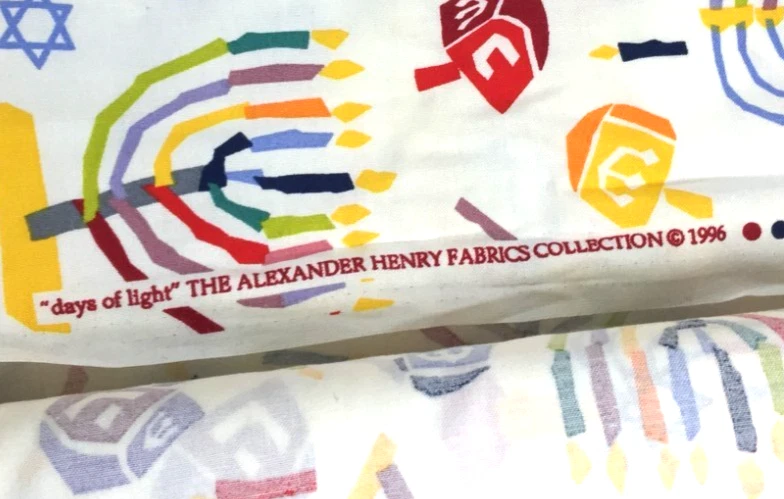 VINTAGE Alexander Henry “Days Of Light” Cotton Fabric 1996 - 15 Yards White #1 - Image 2 of 4