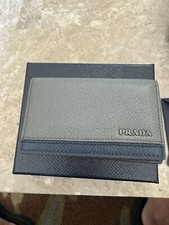 Portafoglio Prada Portacarte Di Cred Micro Vitello Pelle Porta Carte Nuovo con etichette Autentico