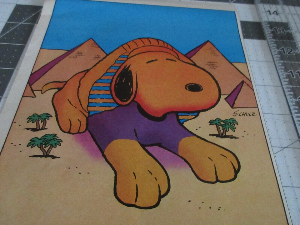 MetLife 1991 ~ Snoopy Sphinx, anuncio impreso Foto 2 de 3