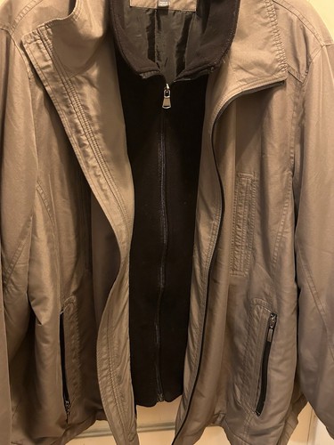 Perry Ellis Jacket 4XLTall, Double Zippers,Outside Pockets,One Pocket Inside. - Picture 4 of 16