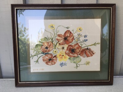 Aquarell von D.J.Howick. Holzrahmen 1980