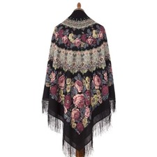 Pawlow Posad/Pavlovo Posad Schal-Tuch Folklore 146x146 Wolle 353-20