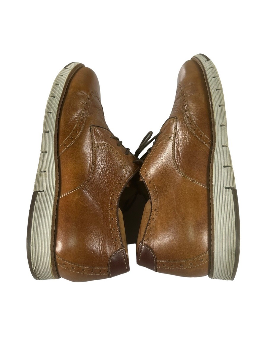 Johnston & Murphy Mens Size 13 M Brown Wingtip Casual Shoes  display picture 3