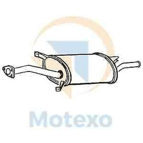 Klarius CL192B Auspuff Endtopf Heckbox FüR Carisma 1.6-1.9 95-99-image