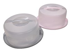 Kuchencontainer XXL Kuchenglocke Tortenbehälter Kuchenhaube rund mit Griff