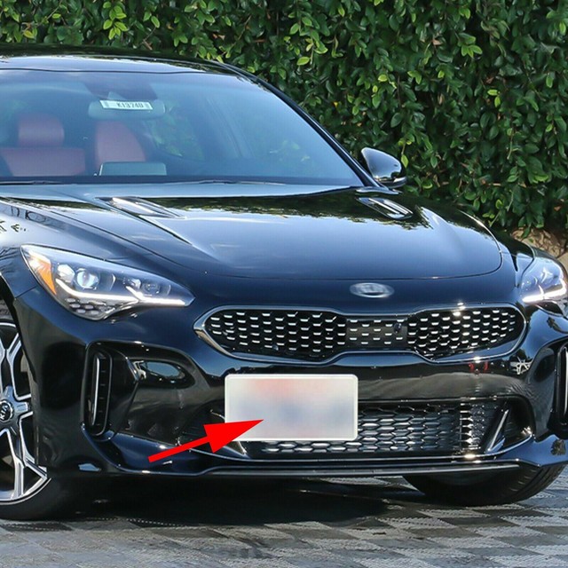 JDM Front Bumper Tow Hook License Plate Mount Bracket For Kia Stinger