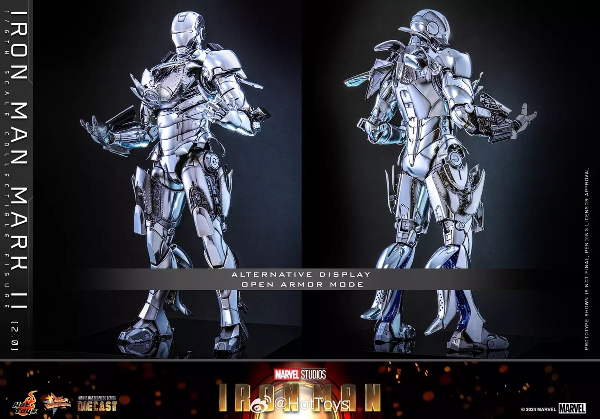 New Hot Toys MMS733D59 Iron Man Mark 2 (2.0) 1/6 Action Figure in