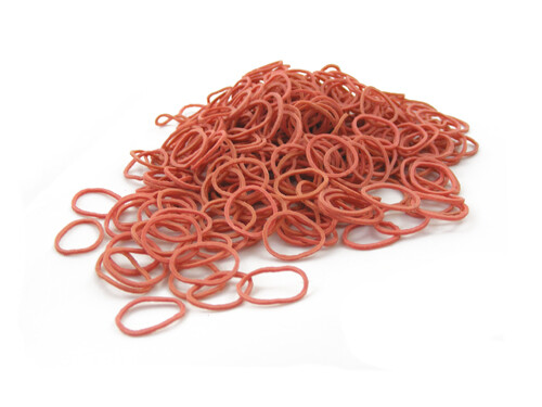 250 Pink Small Mini Hair Elastics Rubber Braiding Bands Dreads Braids