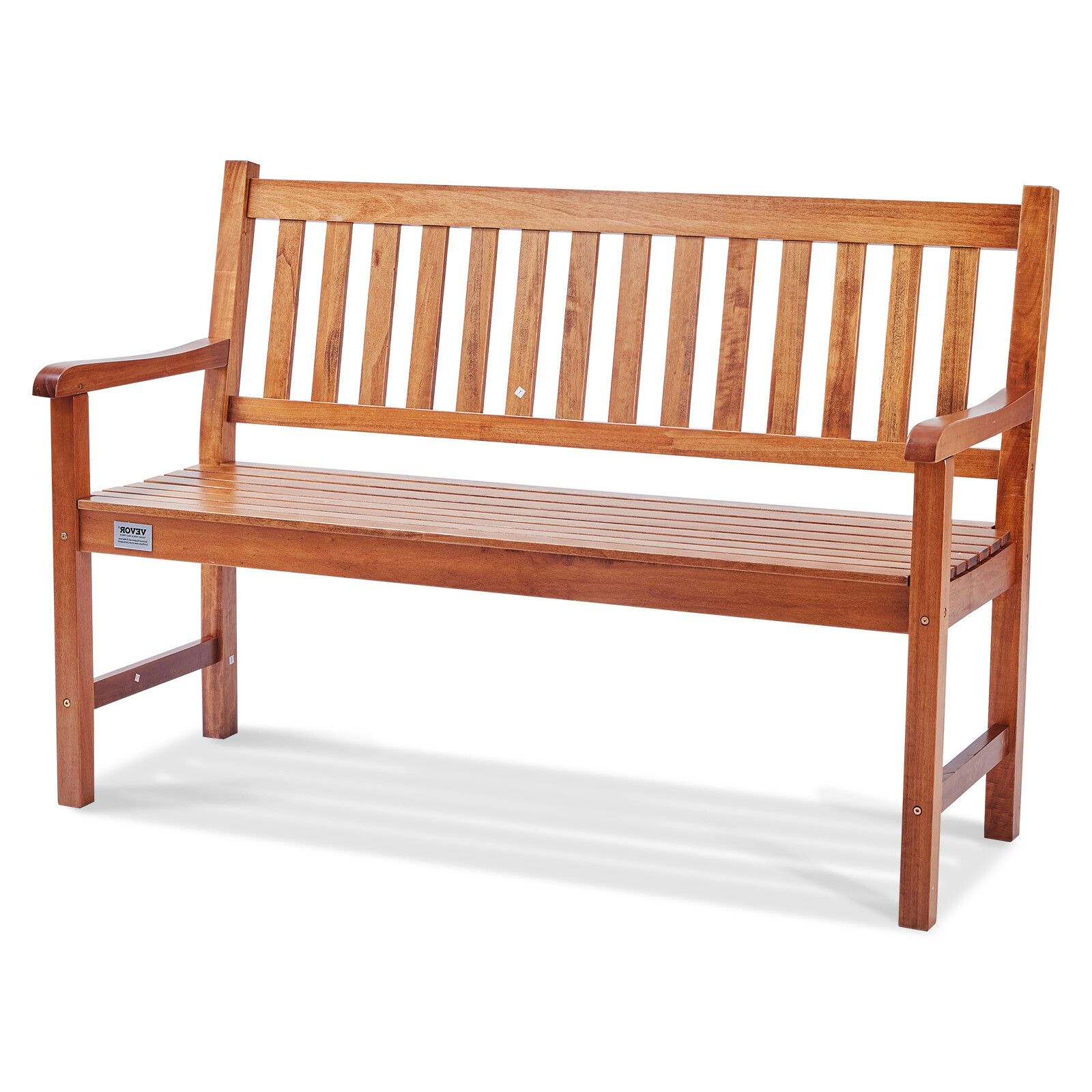 VEVOR Outdoor Bench 50 in Wood Garden Bench 800 lbs Park Patio Yard Porch Bench