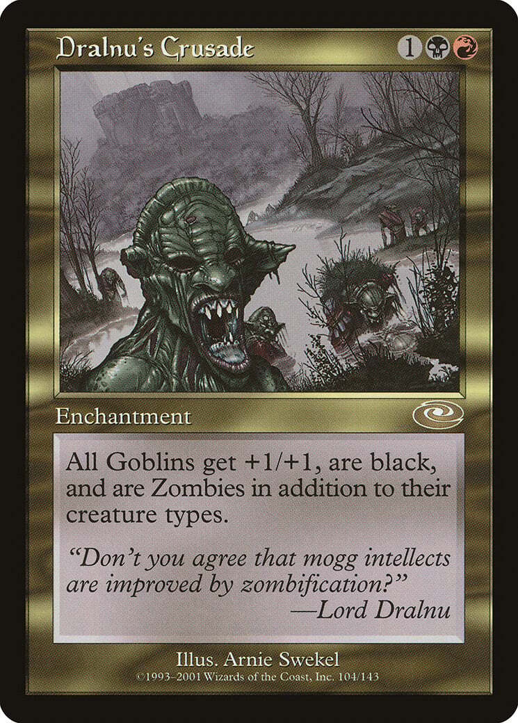 Dralnu's Crusade Planeshift NM Black Red Rare MAGIC GATHERING CARD ABUGames