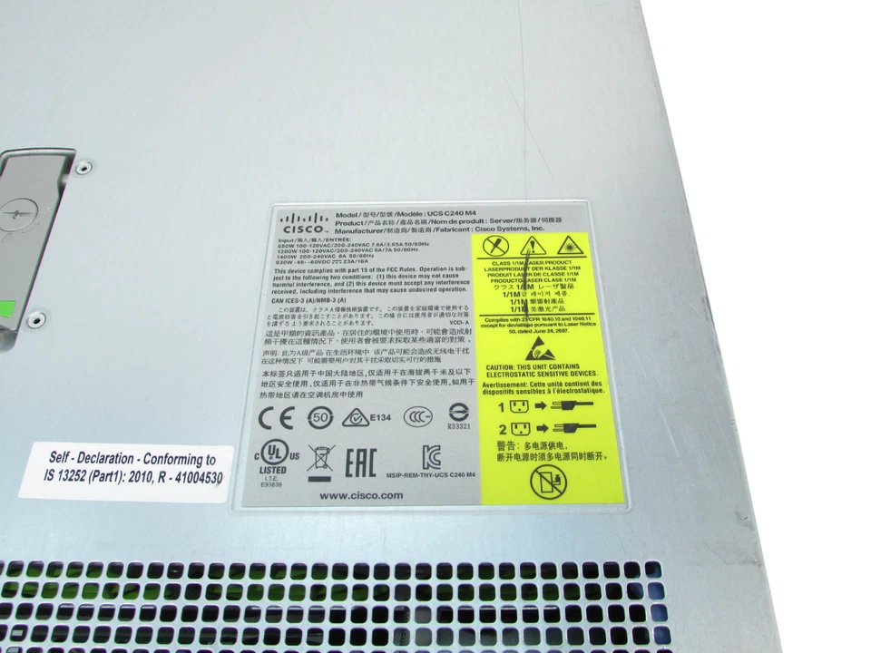 Cisco UCSC-C240-M4SX V01 2x E5-2650v3 32GB RAM 2x 1200W PSU No Drives Server - Image 3 of 4