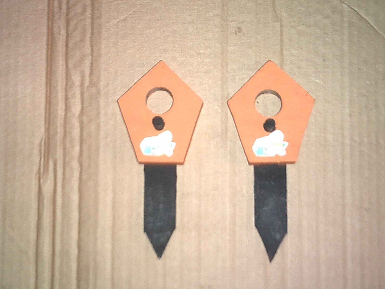 wood mini garden stakes eBay