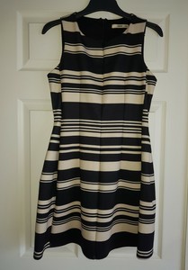 black fitted shift dress