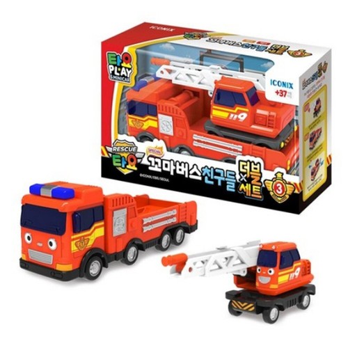 Lot De 3 Mini Bus Tayo & Friends - Jouets Diecast échelle Tête, Série Le Petit Bus Tayo