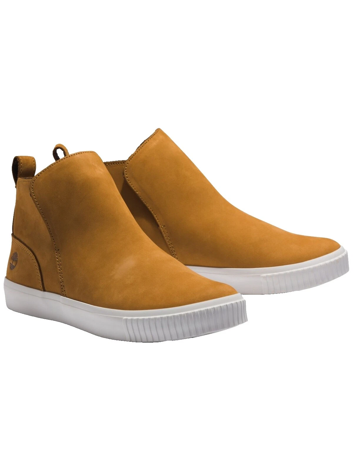 Planos planos superiores lisos de cuero Timberland para mujer