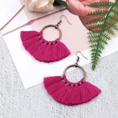 Fashion Bohemian Tassel Earrings Long Drop Dangle Women