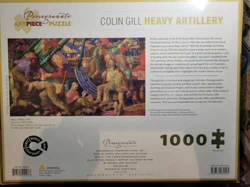 Pomegranate Colin Gill Heavy Artillery 1000 Piece Jigsaw Puzzle New ๐๐๏ธ๐ฆ - Picture 2 of 2