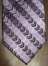 Van Heusen Purple 100 Polyester Men  s Neck Tie Made In China