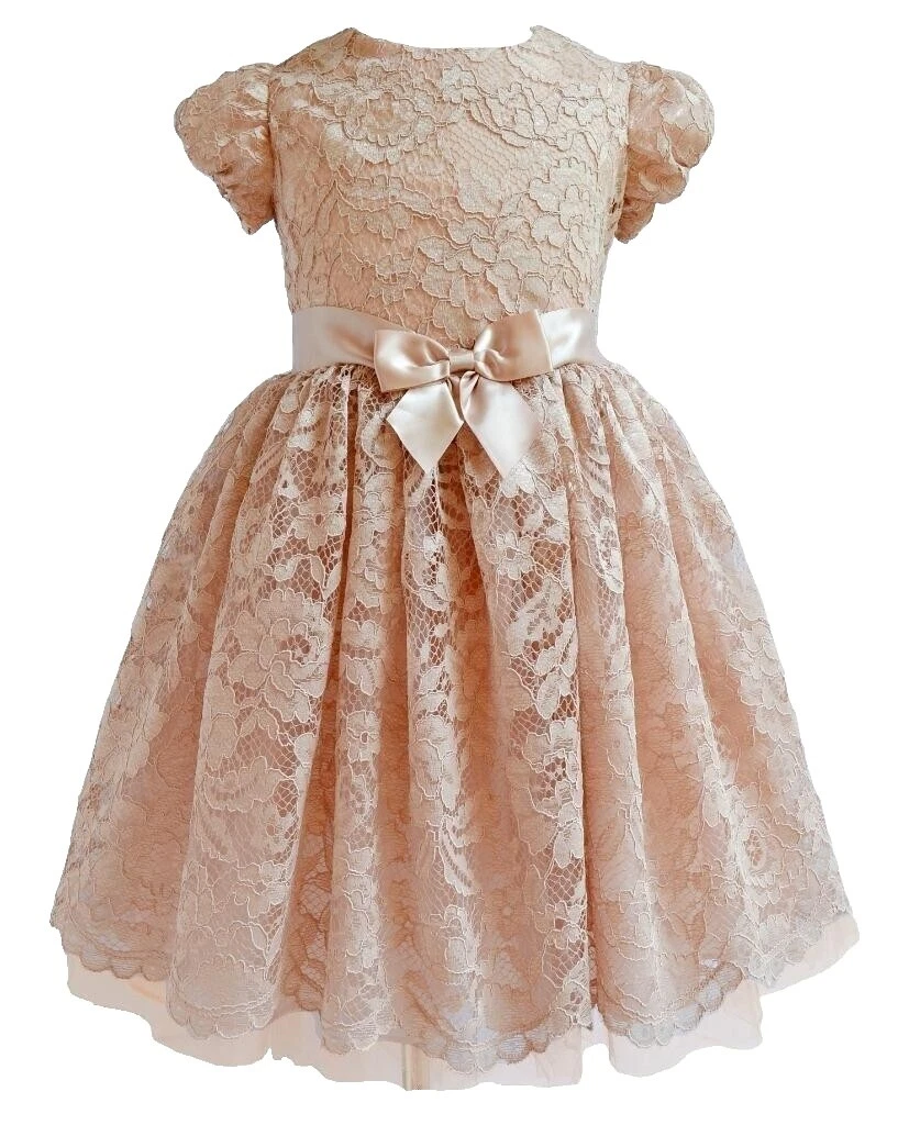 Vestidos de Noiva Marrom 5 Tamanho para Meninas