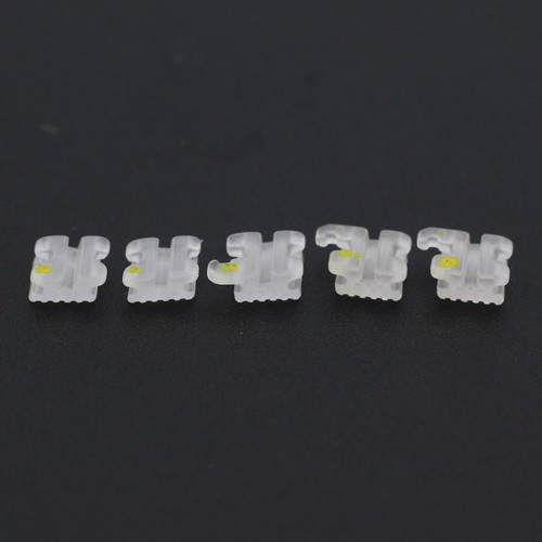 Staffe ortodontiche ceramica zaffiro tutore dentale estetica elegante Roth MBT 022 - Foto 29 di 44