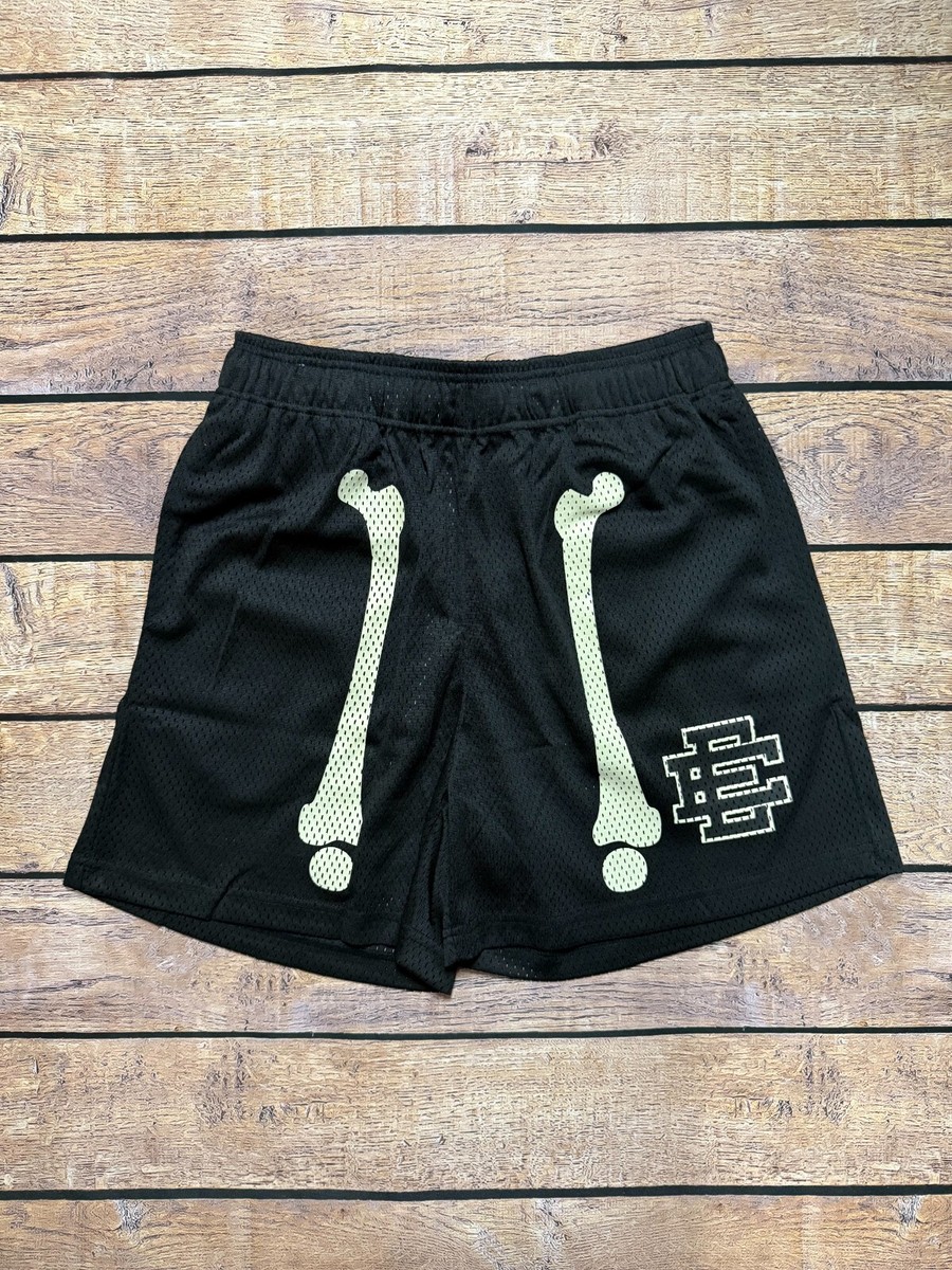 NEW Eric Emanuel EE Basic Short Black Bones AUTHENTIC Size S FREE