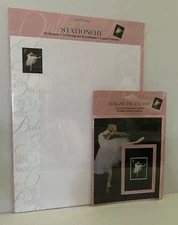 Ballet Dancer Stationary Kit & Magnetic Frame-USPS Ballet Stamp by Ensemble NIP