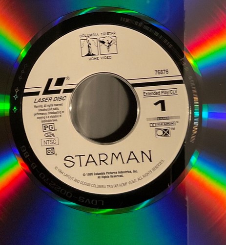 John Carpenter’s Starman - Deluxe Widescreen Edition Laserdisc -Ex ! - Picture 8 of 9