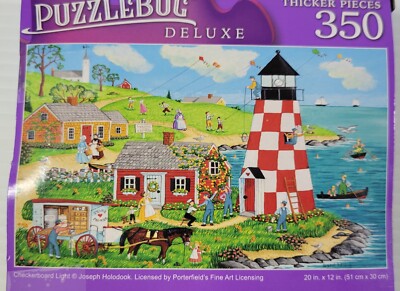 I) Lot 2 Puzzlebug Deluxe Jigsaw Puzzles 350 Down on Farm