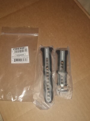 Cressi Watch Straps for Neon Dive Computer (Black/Gray)
