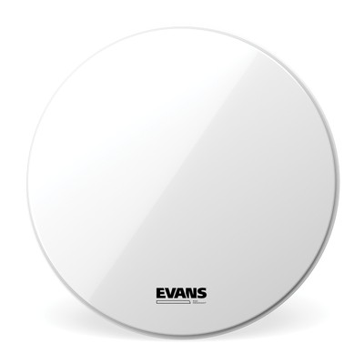 Evans EQ3 Resonant Smooth White Bass Drum Head, No Port, 16 Inch