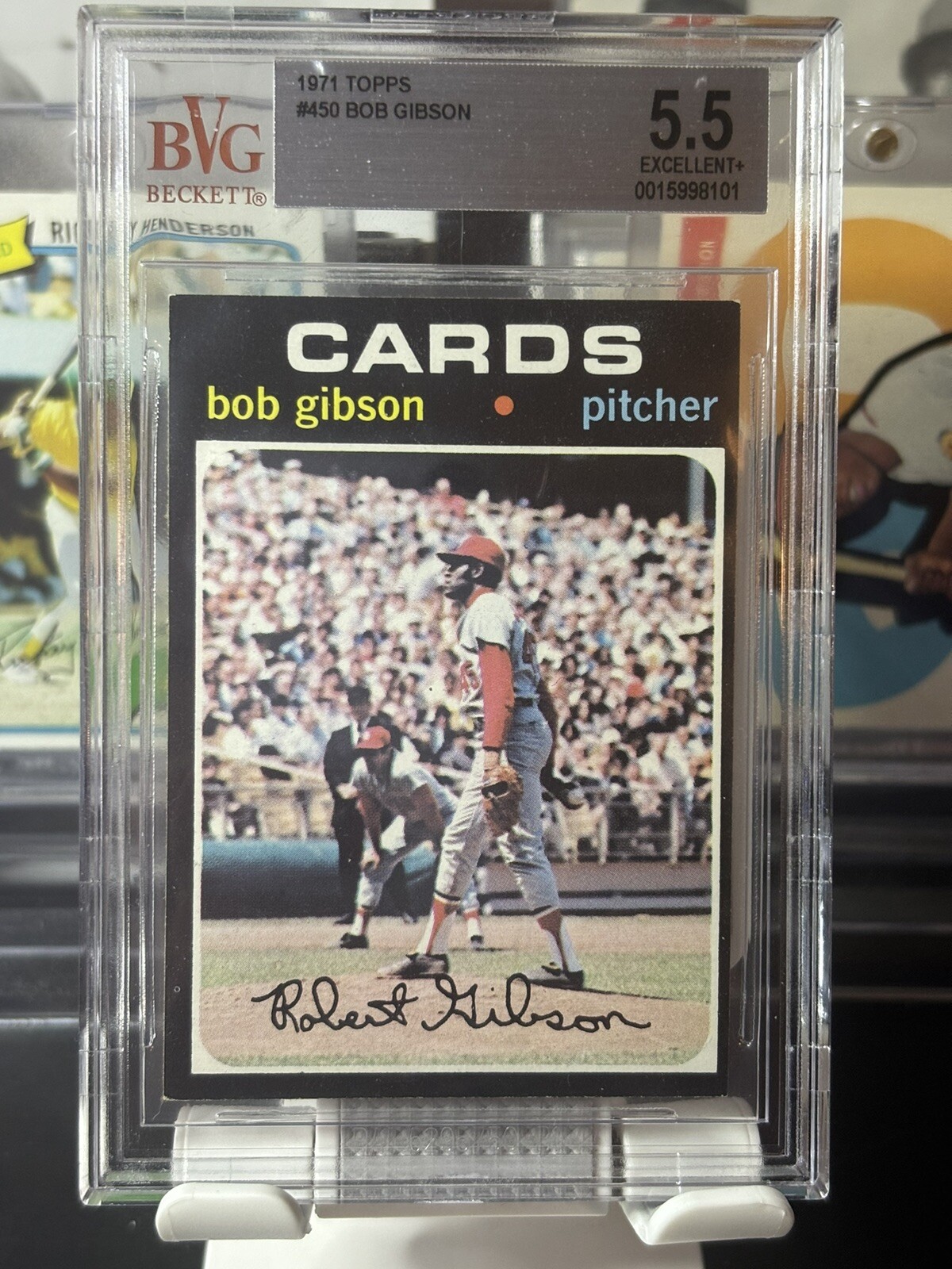 1971 Topps Bob Gibson #450 BVG 5.5 Hall of Fame St Louis Cardinals