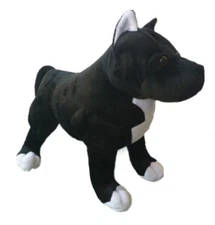 ADORE 13" Chance the Pit Bull Dog Stuffed Animal Plush Toy
