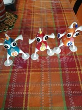 ROBOT MC DONALD'S ZIZZLE IZ 2006 LOTTO 3 ROBOT BLU ARANCIONE ROSSO ACTION FIGURE