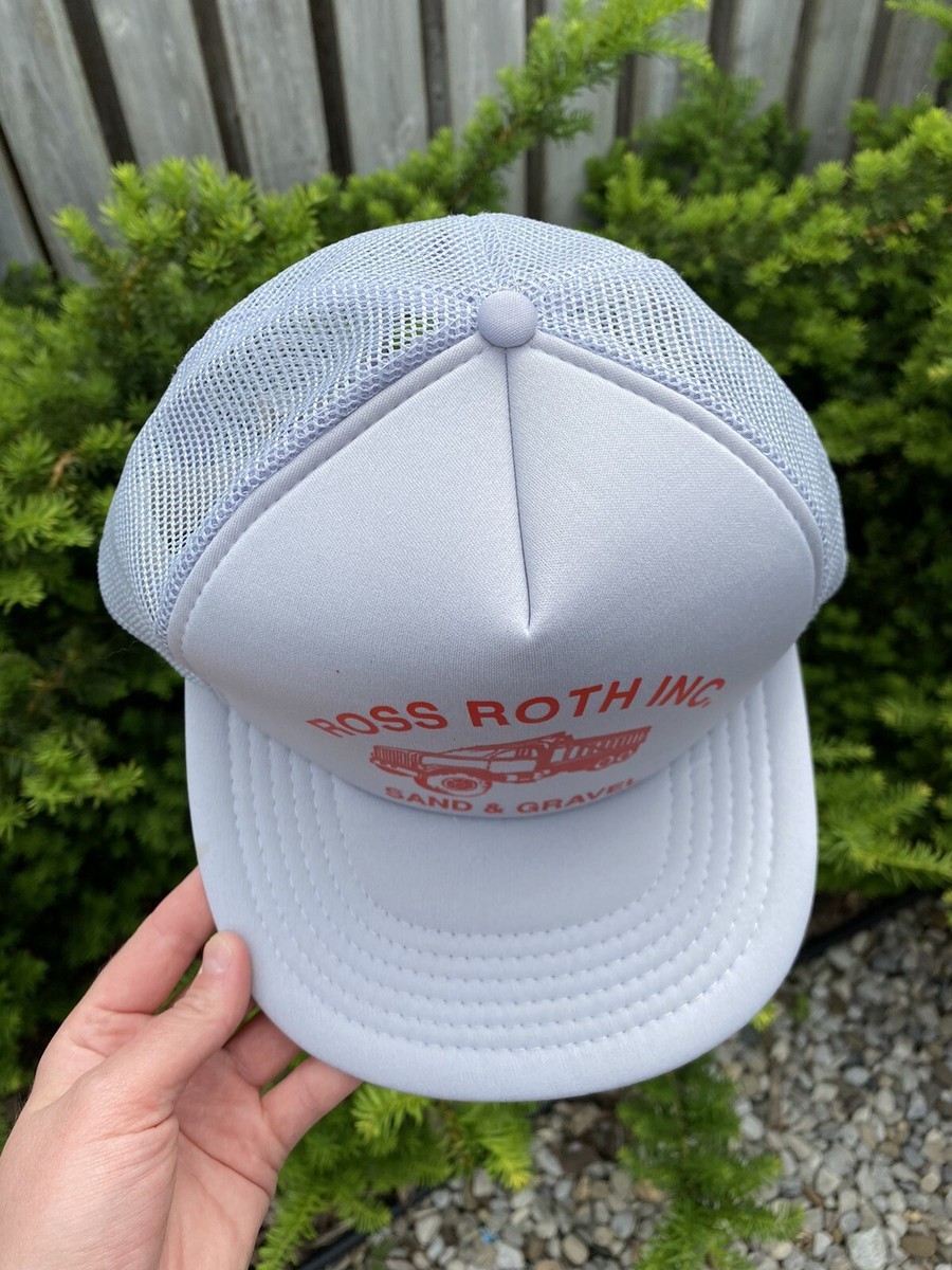 Vintage Trucker Mesh Snapback Hat Construction Farm Gravel 80s | eBay