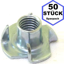 50 St&uuml;ck Einschlagmutter M8 x 11 Gewinde Einschlagmuttern 8x11 verzinkt DIN 6930